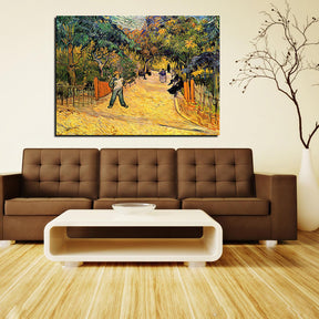 Entrance to the Public Park in Arles Canvas Art