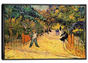 Entrance to the Public Park in Arles Canvas Art