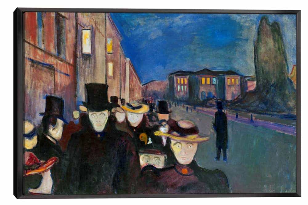 Evening on Karl Johan Street Canvas Art