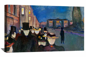 Evening on Karl Johan Street Canvas Art