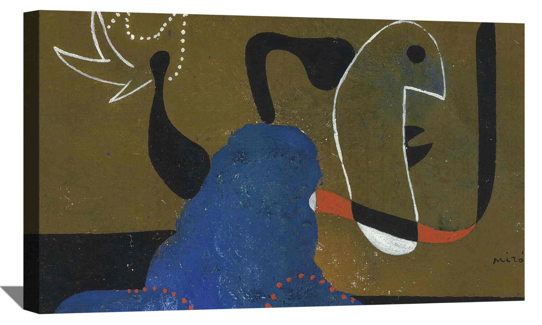 The Woman Sitting Canvas Art