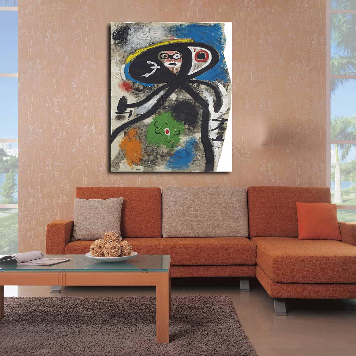 Women And Birds At Night Canvas Art