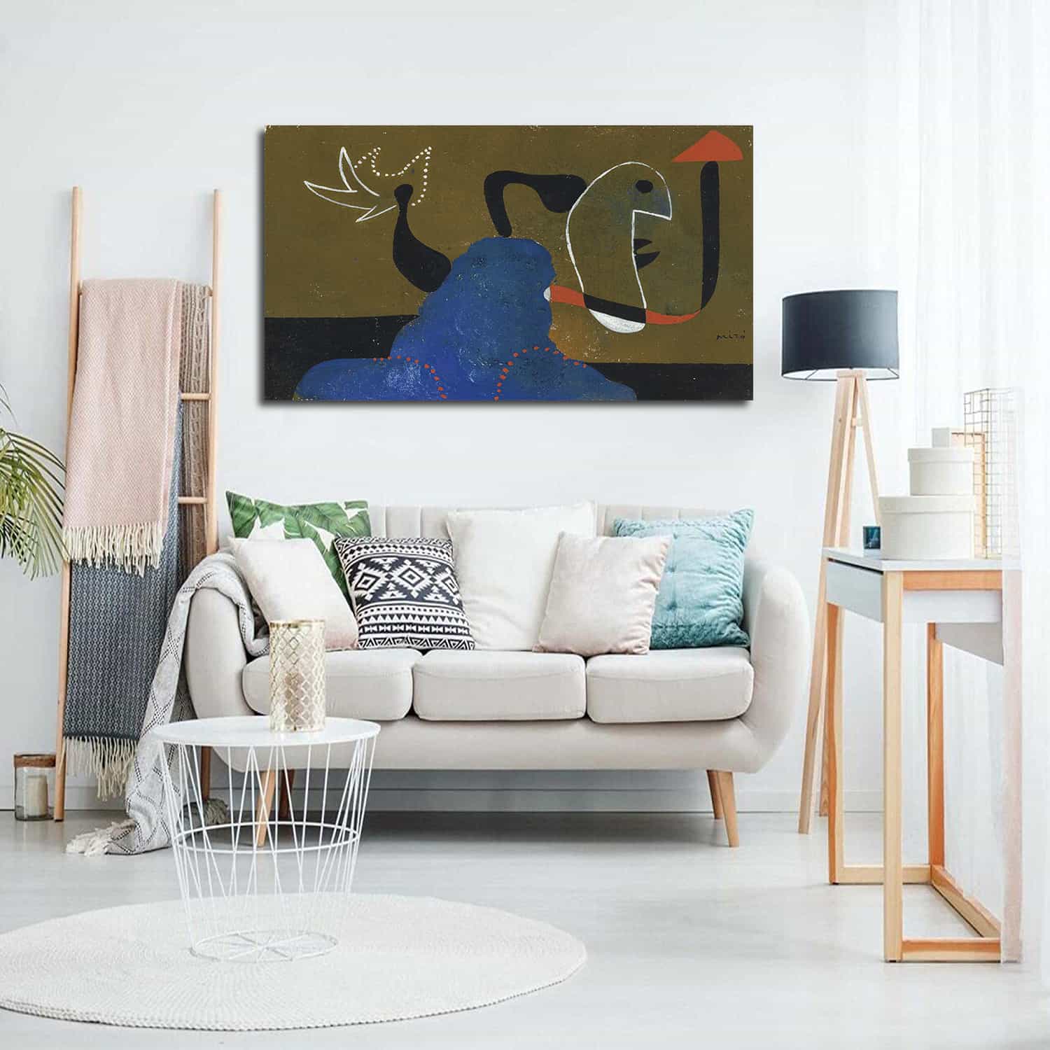 The Woman Sitting Canvas Art