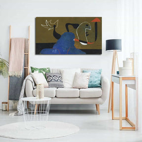 The Woman Sitting Canvas Art