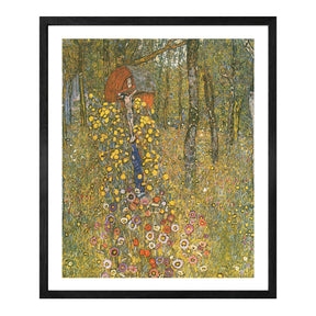 Gustav Klimt Wall Art Farm Garden With Crucifix Poster Framed Klimt Art