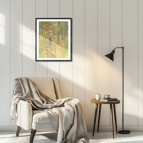 Gustav Klimt Wall Art Farm Garden With Crucifix Poster Framed Klimt Art