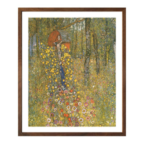 Gustav Klimt Wall Art Farm Garden With Crucifix Poster Framed Klimt Art