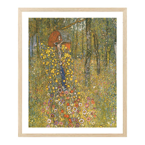 Gustav Klimt Wall Art Farm Garden With Crucifix Poster Framed Klimt Art