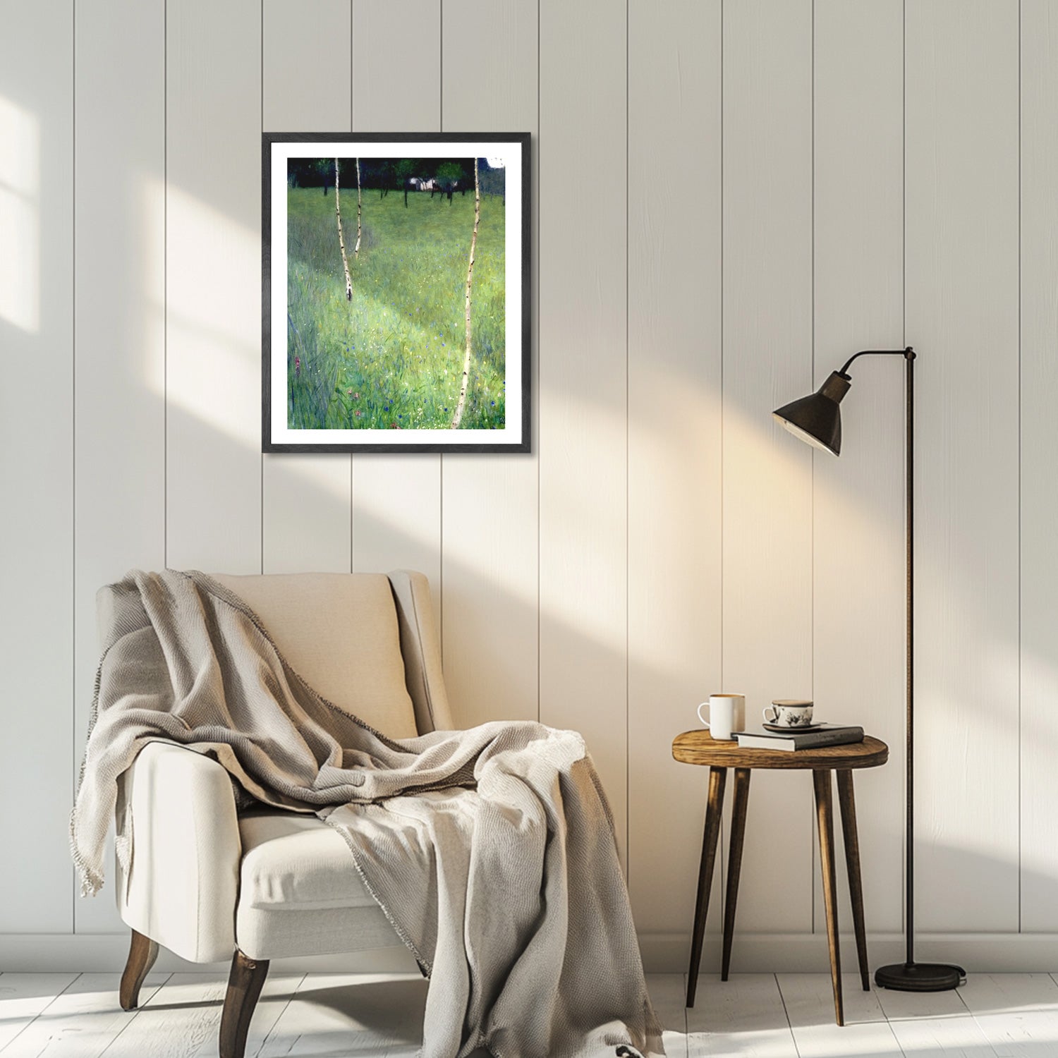 Gustav Klimt Wall Art Farmhouse With Birch Poster Framed Klimt Art