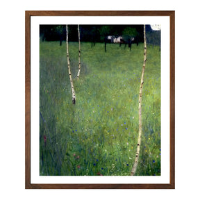 Gustav Klimt Wall Art Farmhouse With Birch Poster Framed Klimt Art