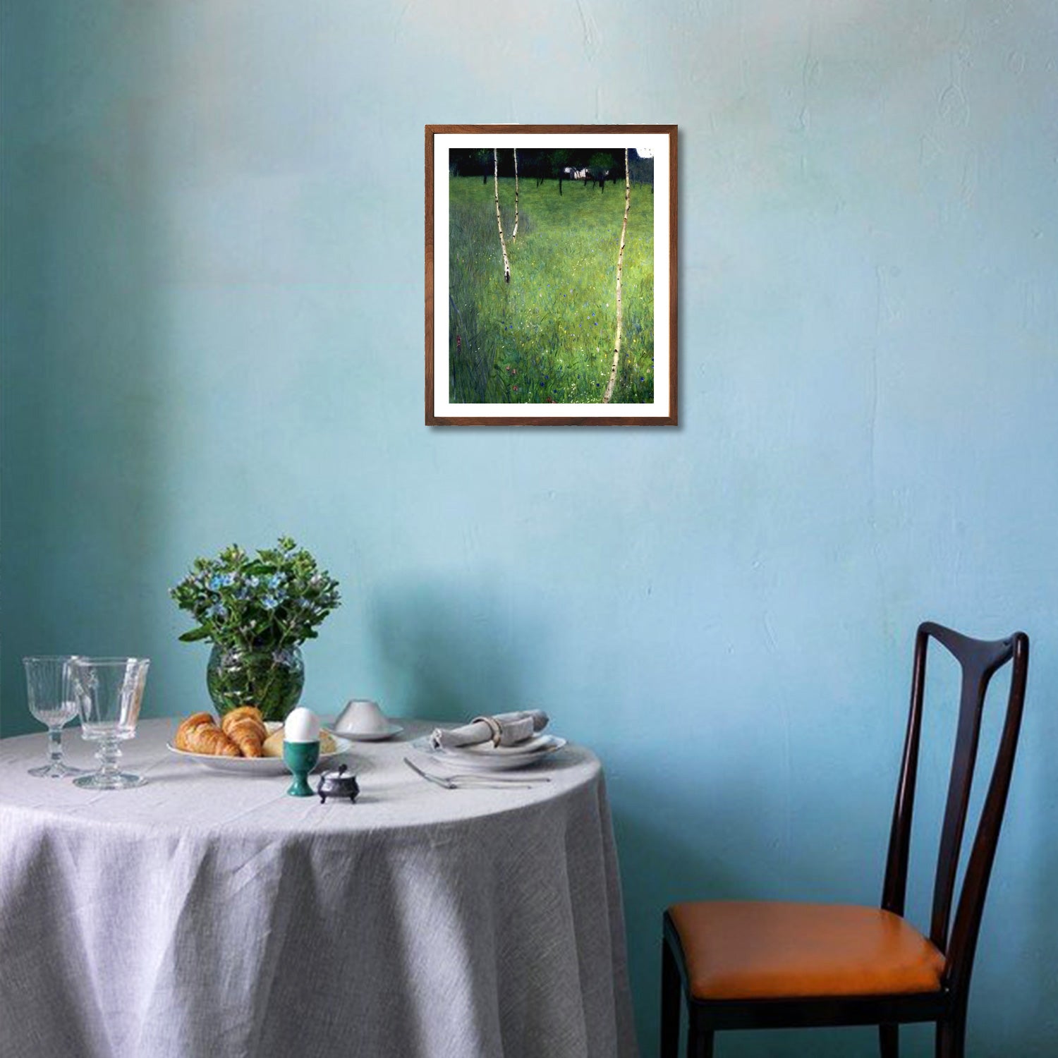 Gustav Klimt Wall Art Farmhouse With Birch Poster Framed Klimt Art