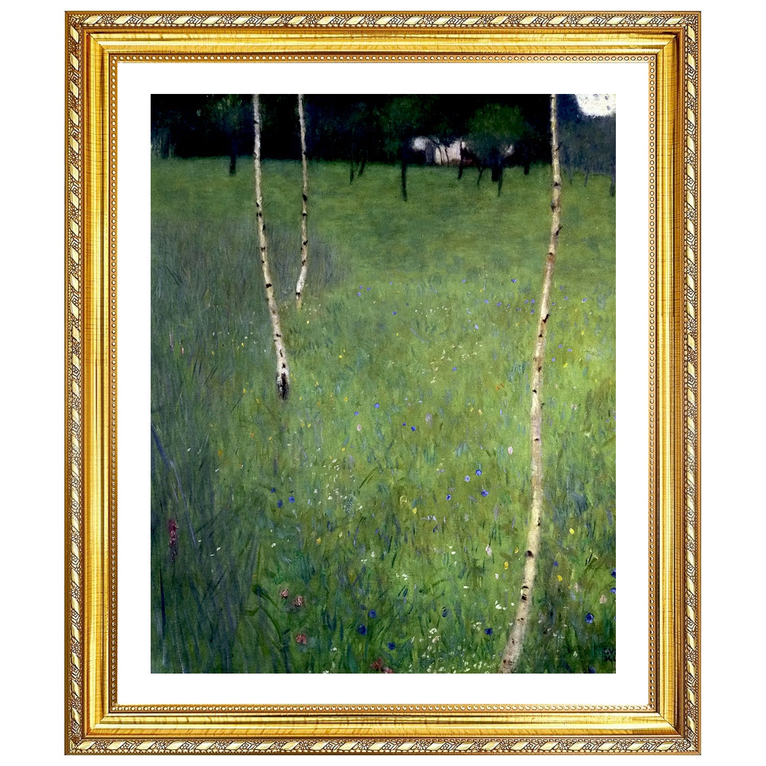 Gustav Klimt Wall Art Farmhouse With Birch Poster Framed Klimt Art