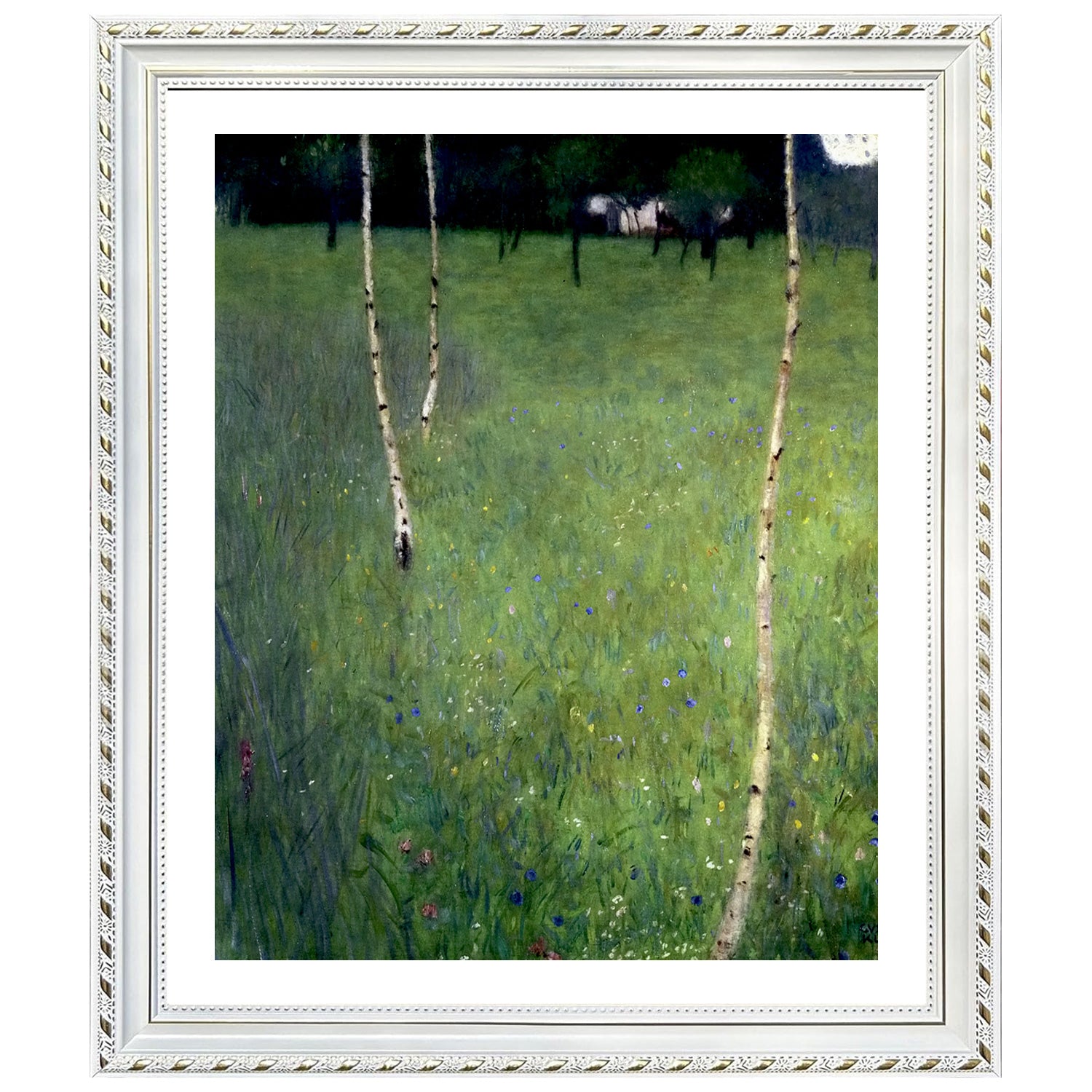 Gustav Klimt Wall Art Farmhouse With Birch Poster Framed Klimt Art