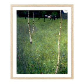 Gustav Klimt Wall Art Farmhouse With Birch Poster Framed Klimt Art