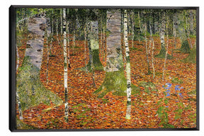 Farmhouse With Birch Trees Canvas Art