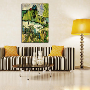 Farmhouse with Two Figures Canvas Art