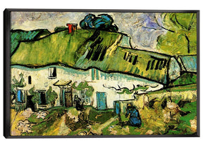 Farmhouse with Two Figures Canvas Art