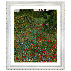 Gustav Klimt Wall Art Field Of Poppies Poster Framed Klimt Art