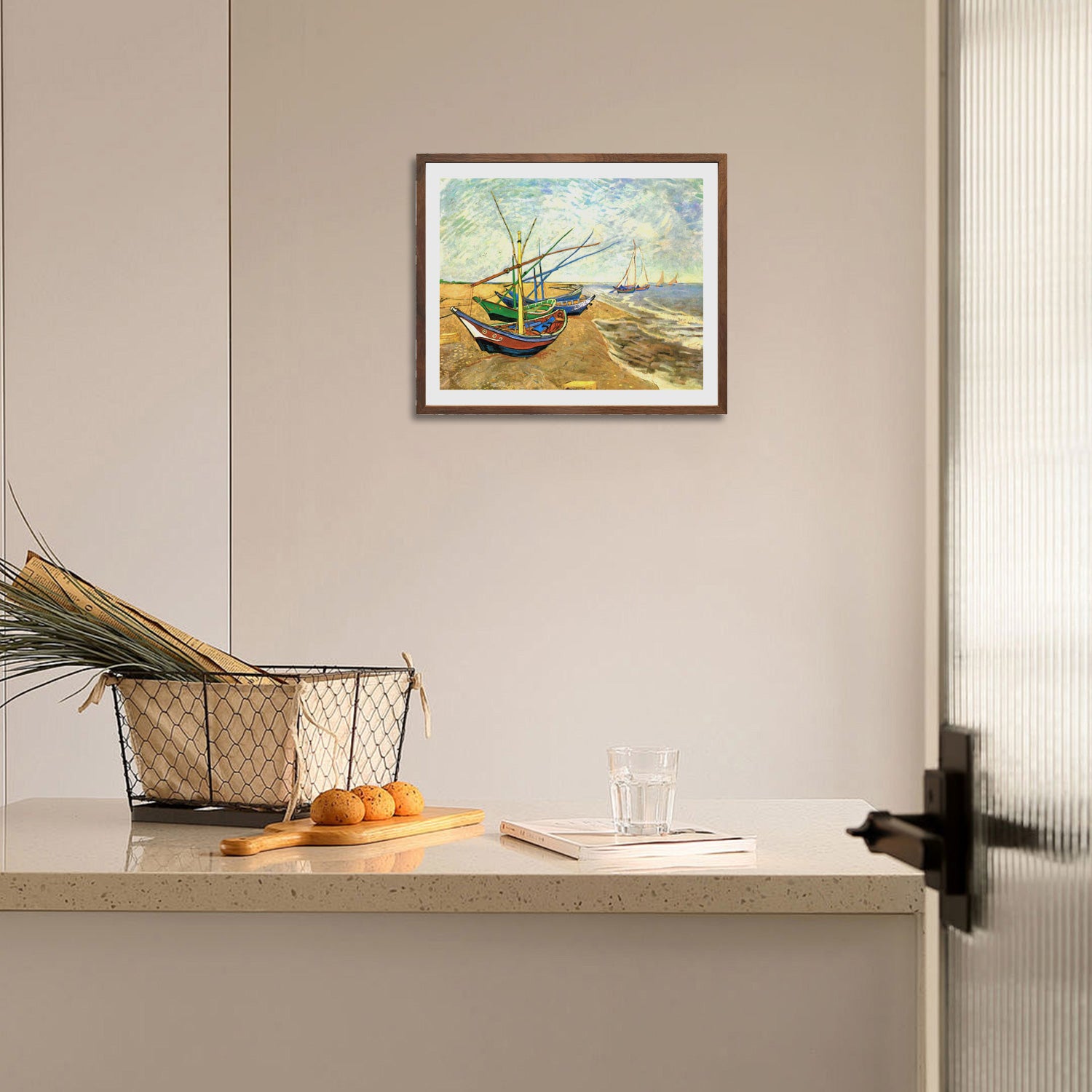 Vincent Van Gogh Fishing Boats Wall Art Van Gogh Poster