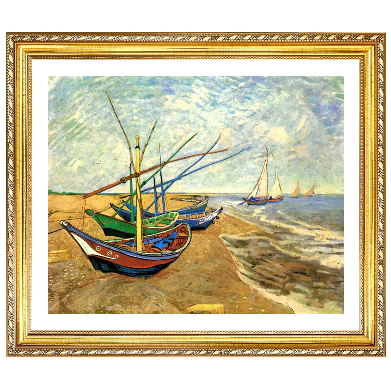 Vincent Van Gogh Fishing Boats Wall Art Van Gogh Poster
