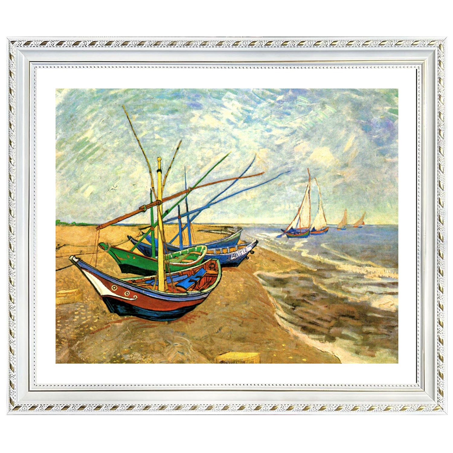 Vincent Van Gogh Fishing Boats Wall Art Van Gogh Poster