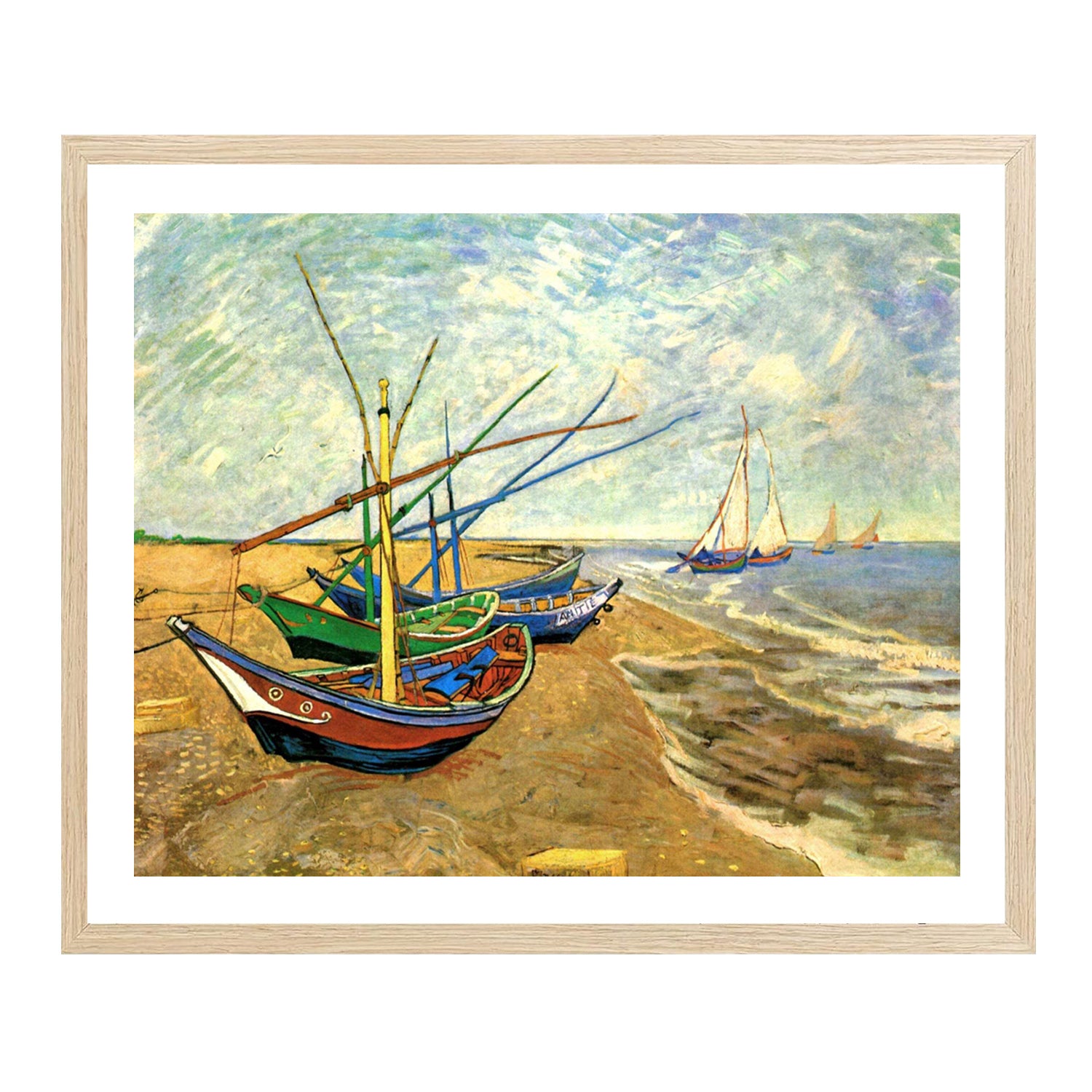 Vincent Van Gogh Fishing Boats Wall Art Van Gogh Poster