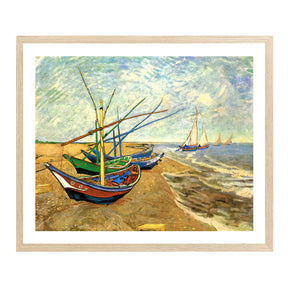 Vincent Van Gogh Fishing Boats Wall Art Van Gogh Poster
