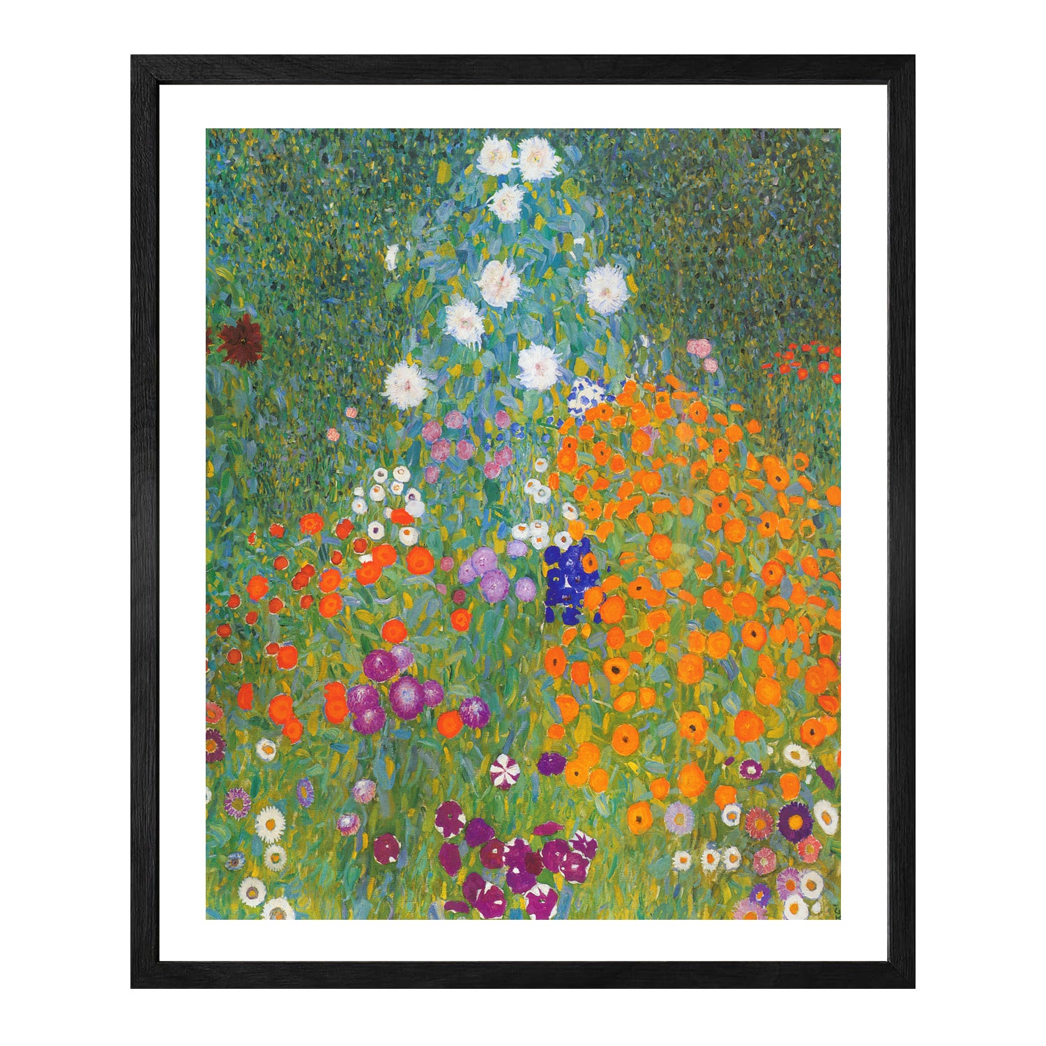 Gustav Klimt Wall Art Flower Garden Poster Framed Klimt Art