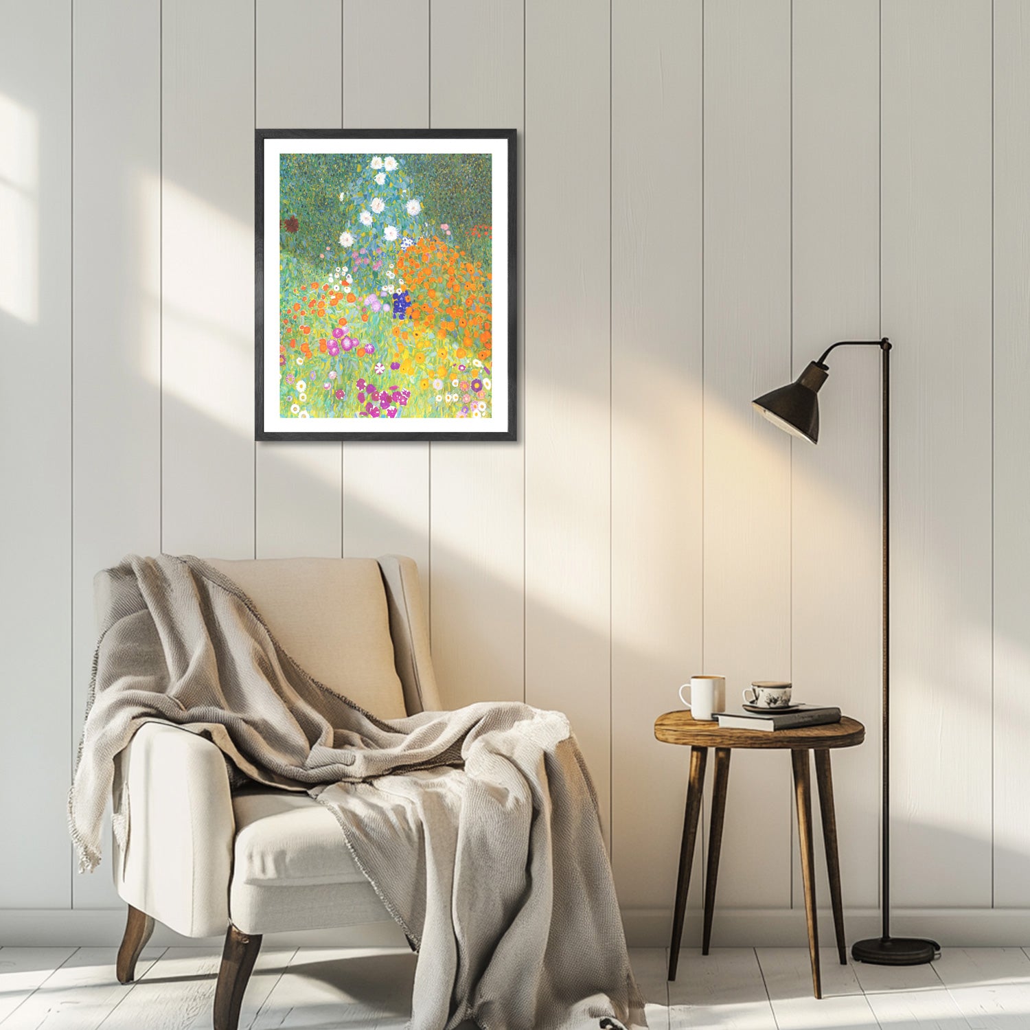 Gustav Klimt Wall Art Flower Garden Poster Framed Klimt Art