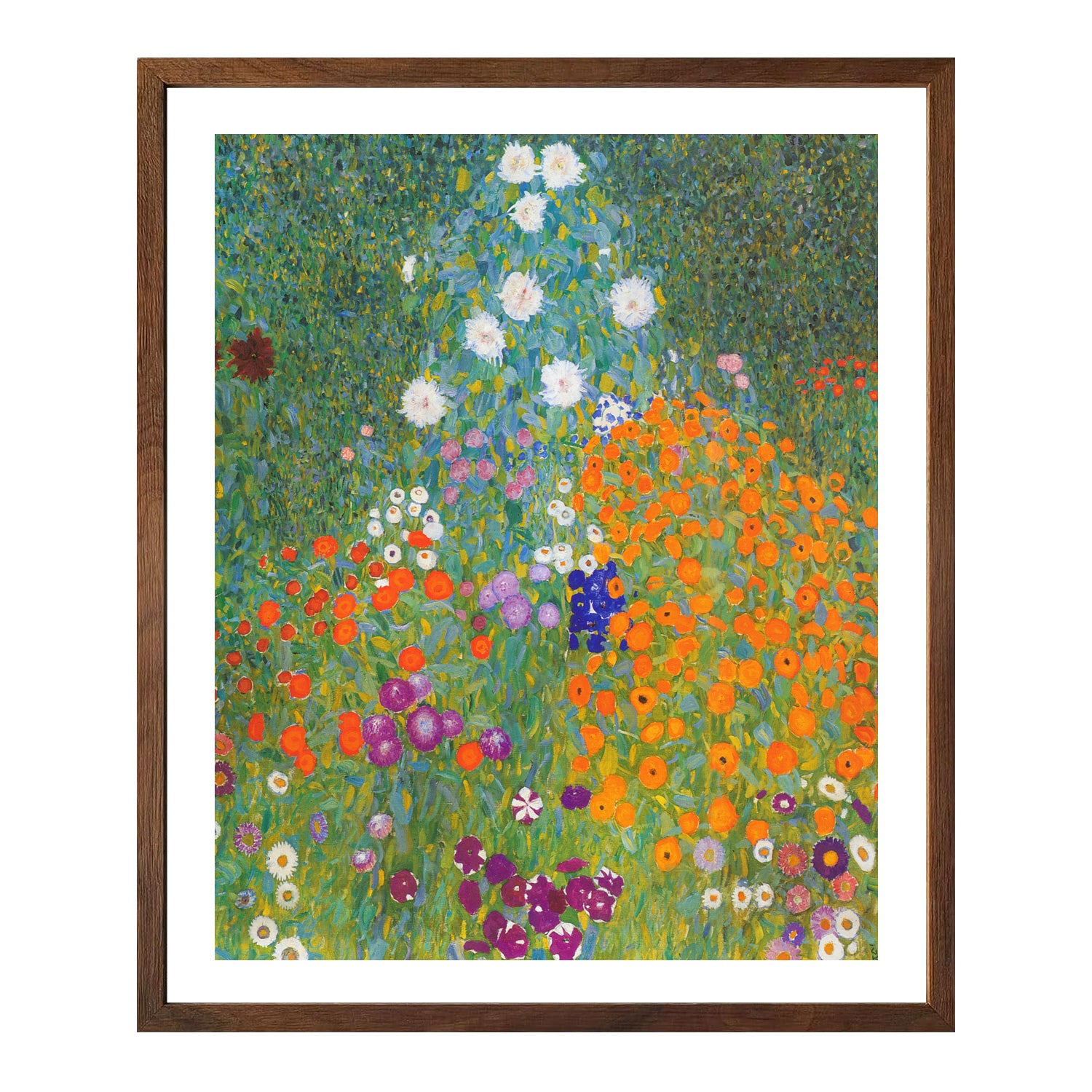 Gustav Klimt Wall Art Flower Garden Poster Framed Klimt Art