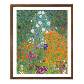 Gustav Klimt Wall Art Flower Garden Poster Framed Klimt Art