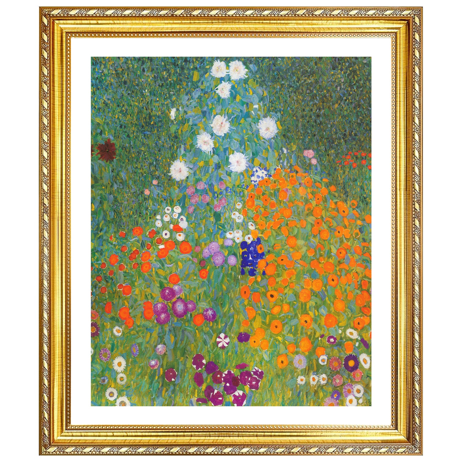 Gustav Klimt Wall Art Flower Garden Poster Framed Klimt Art