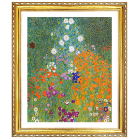 Gustav Klimt Wall Art Flower Garden Poster Framed Klimt Art