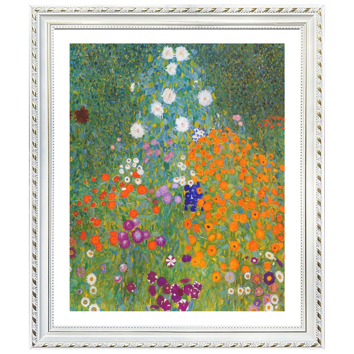 Gustav Klimt Wall Art Flower Garden Poster Framed Klimt Art
