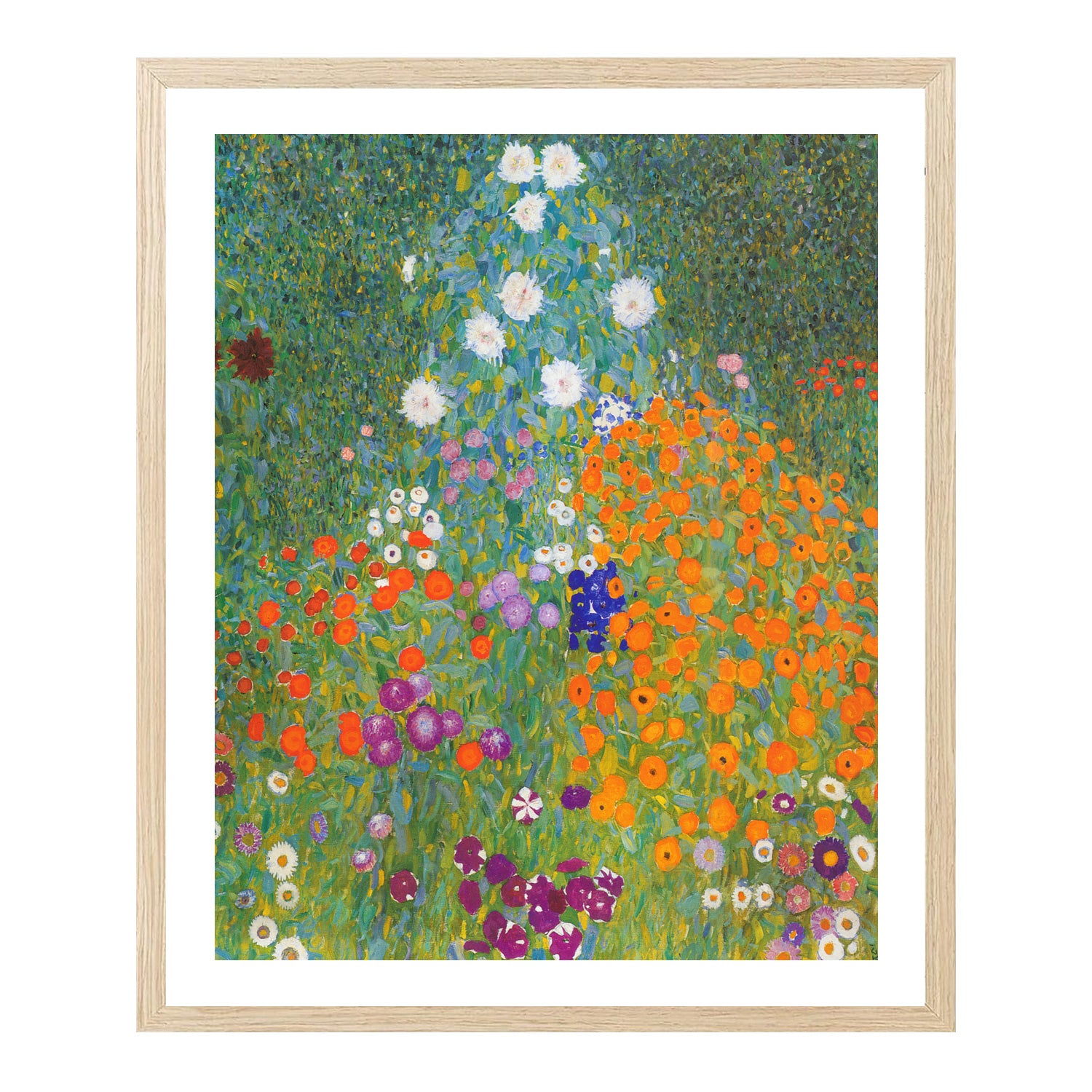 Gustav Klimt Wall Art Flower Garden Poster Framed Klimt Art