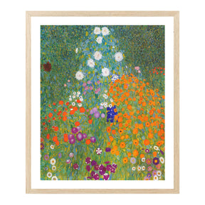 Gustav Klimt Wall Art Flower Garden Poster Framed Klimt Art