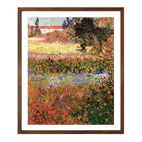 Vincent Van Gogh Flowering Garden Wall Art Van Gogh Poster