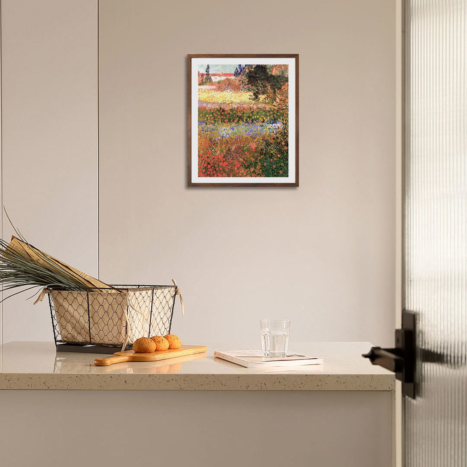 Vincent Van Gogh Flowering Garden Wall Art Van Gogh Poster