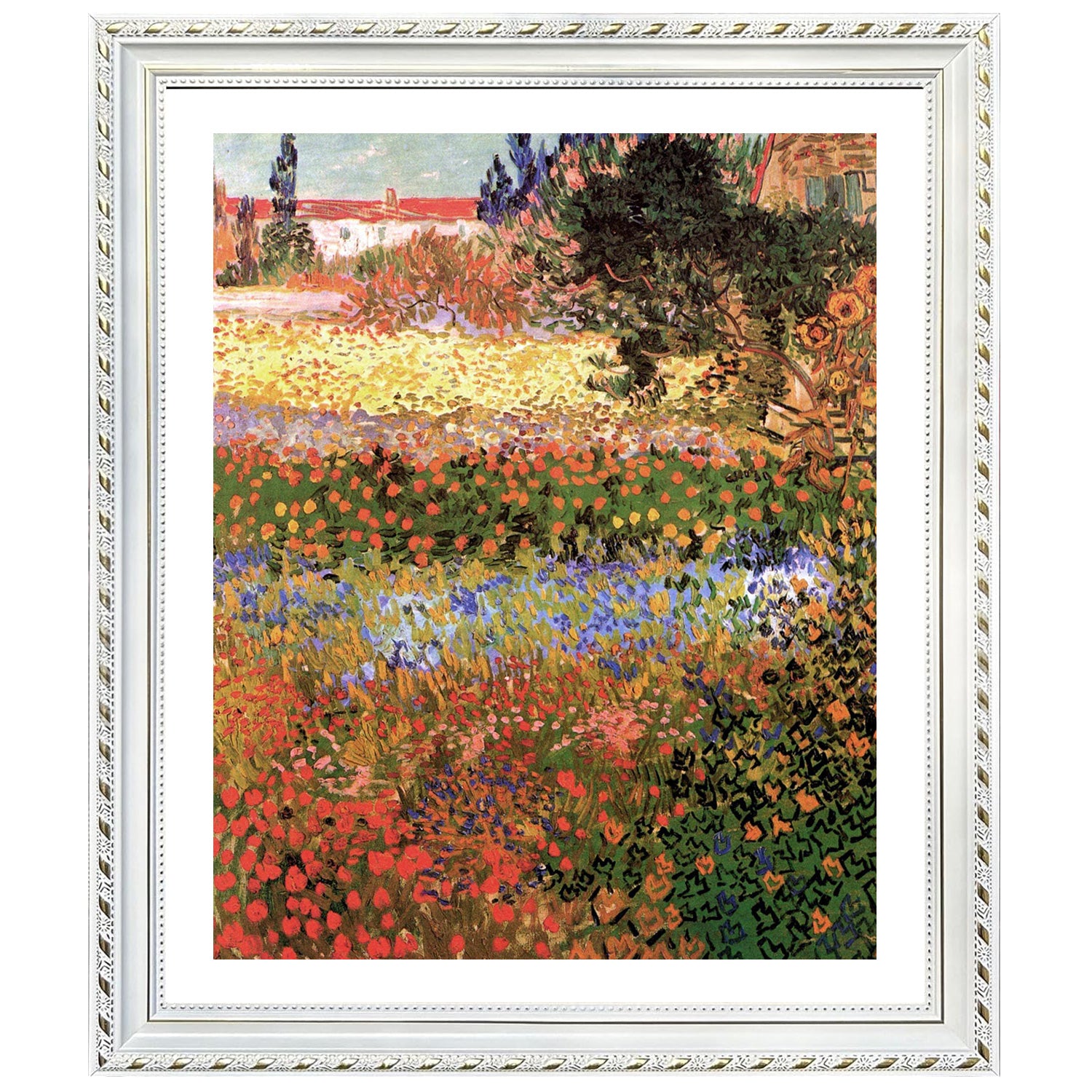 Vincent Van Gogh Flowering Garden Wall Art Van Gogh Poster