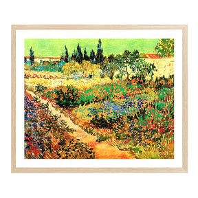 Vincent Van Gogh Flowering Garden Wall Art Van Gogh Poster