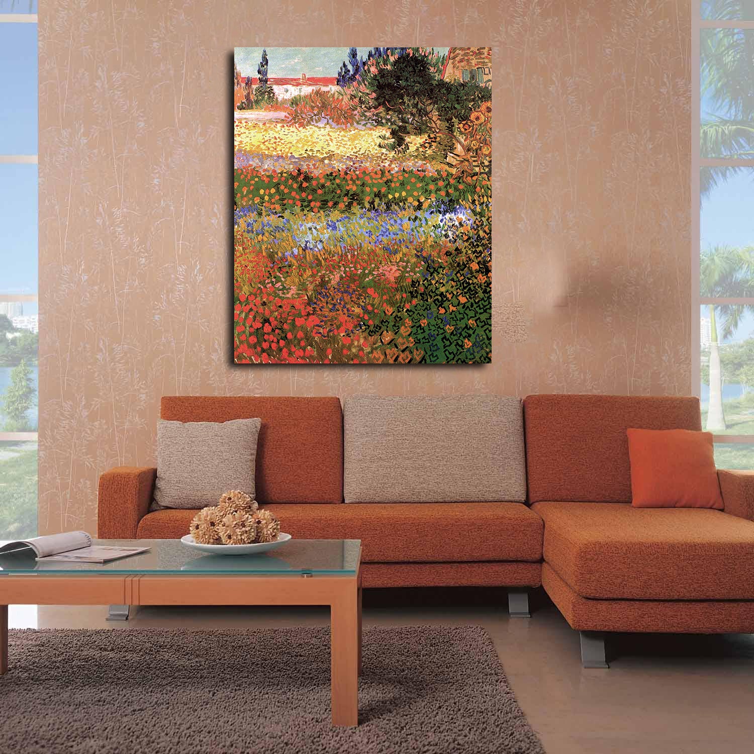 Flowering Garden Canvas Art