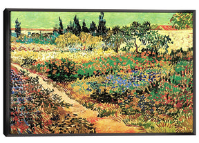 Flowering Garden with Path Canvas Art