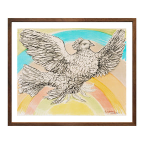 Pablo Picasso Wall Art Flying Dove Poster Framed Art