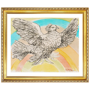 Pablo Picasso Wall Art Flying Dove Poster Framed Art