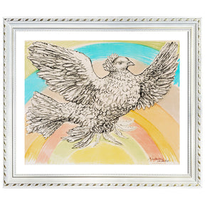 Pablo Picasso Wall Art Flying Dove Poster Framed Art