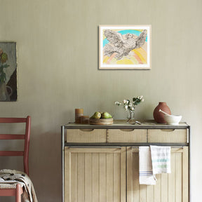 Pablo Picasso Wall Art Flying Dove Poster Framed Art