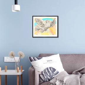 Pablo Picasso Wall Art Flying Dove Poster Framed Art