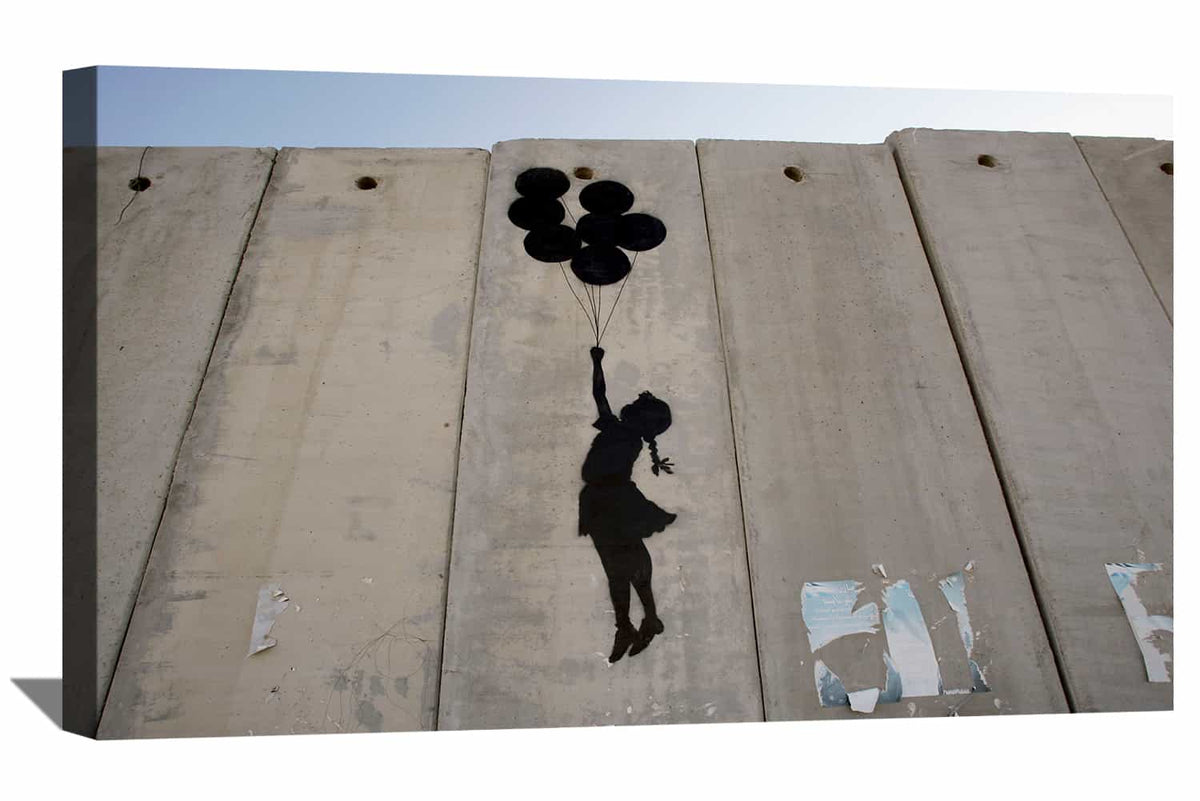 Flying Balloon Girl Canvas Art