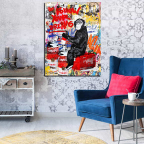Follow Your Dream Monkey Canvas Art