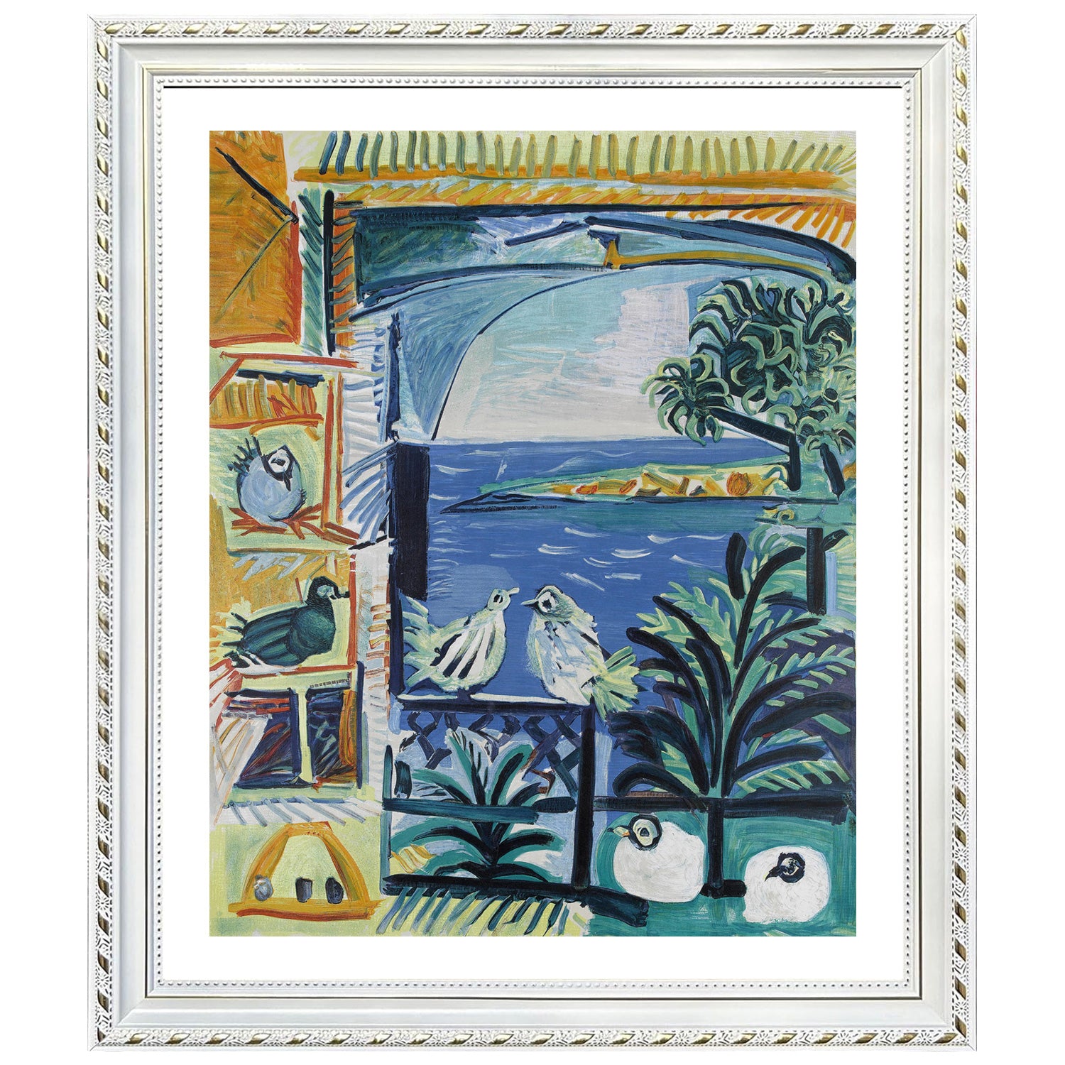 Pablo Picasso Wall Art French Riviera Poster Framed Art